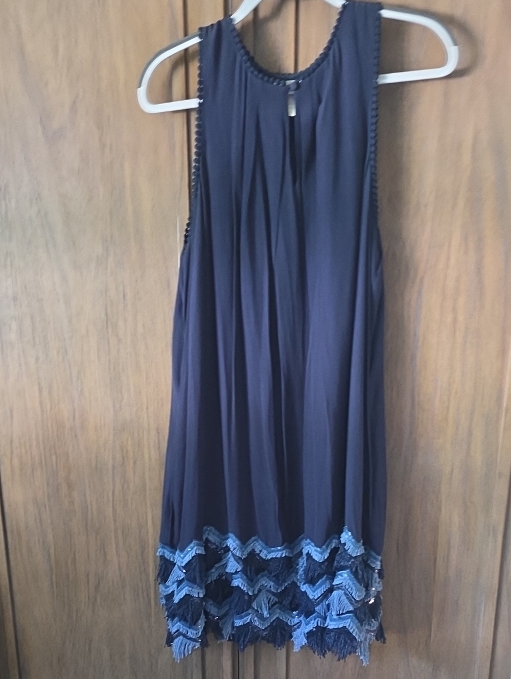 Maeve/ Anthropologie Dress With Fringe  Size 14 Nwt